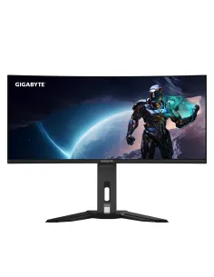 GIGABYTE Monitor da gioco curvo OLED WQHD MO34WQC2 da 34" - 3440 x 1440, 240Hz, 0.03ms, KVM, 250 cd m², FreeSync Premium Pro, 2