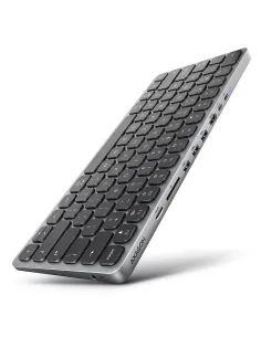 Axagon HMC-KB-US replicatore di porte e docking station per laptop Cablato USB 3.2 Gen 1 (3.1 Gen 1) Type-C Grigio