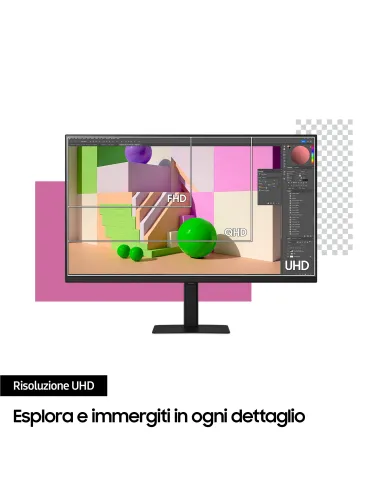 Samsung Monitor HRM ViewFinity S7 - S70D da 27'' UHD Flat