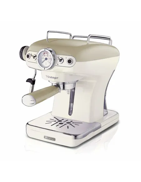 Ariete 1389 Macchina da Caffè Espresso di Design - per Polvere e cialde ESE - filtro 1 e 2 tazze - Montalatte - 850 Watt -