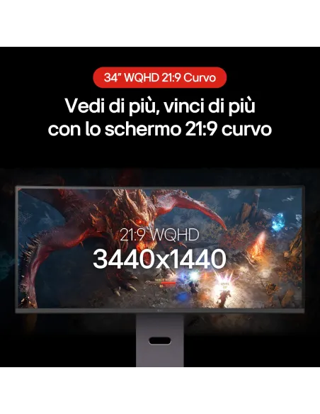 LG UltraGear Monitor Gaming 34" 21 9 curvo WQHD 160Hz 1ms