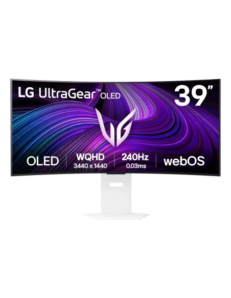 LG 39GX90SA-W Monitor PC 99,1 cm (39") 3440 x 1440 Pixel Wide Quad HD OLED Bianco