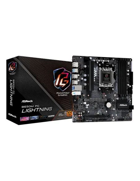 Asrock B650M PG Lightning AMD B650 Socket AM5 micro ATX