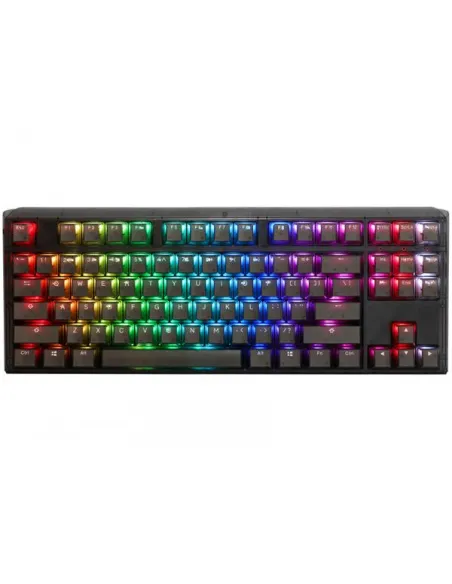 Ducky One 3 Aura Black TKL Gaming Keyboard, RGB LED - MX-Speed-Silver (US)