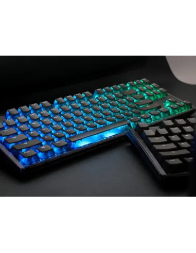 Ducky One 3 Aura Black TKL Gaming Keyboard, RGB LED - MX-Speed-Silver (US)
