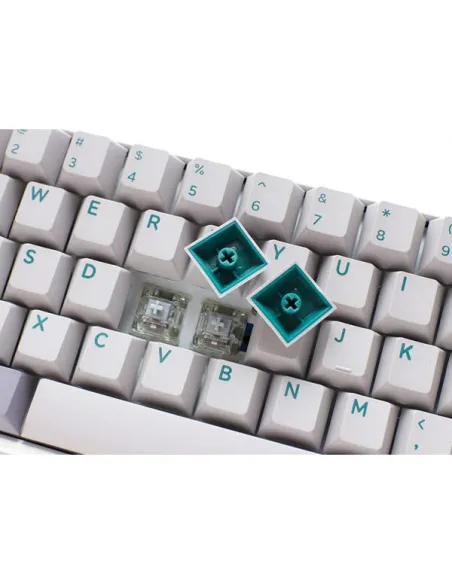 Ducky One 3 Mist Grey Mini Gaming Tastatur, RGB LED - MX-Brown