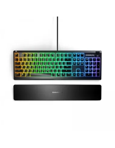 SteelSeries Apex 3 Gaming Tastatur, SteelSeries Whisper-Quiet, RGB - schwarz
