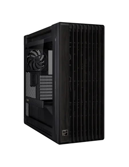 ASUS ProArt PA602 Midi-Tower PC-Gehäuse, E-ATX, Echtholz, Tempered Glass – Schwarz