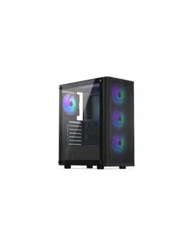 Endorfy Ventum 200 ARGB PC-Gehäuse, Midi-Tower, ATX, ARGB, Tempered Glass – schwarz