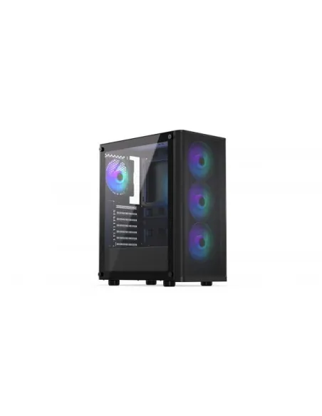 Endorfy Ventum 200 ARGB PC-Gehäuse, Midi-Tower, ATX, ARGB, Tempered Glass – schwarz