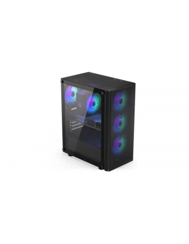 Endorfy Ventum 200 ARGB PC-Gehäuse, Midi-Tower, ATX, ARGB, Tempered Glass – schwarz