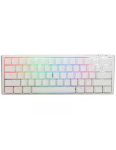 Ducky One 3 Classic Pure White Mini Gaming Keyboard, RGB LED - MX-Red (US)
