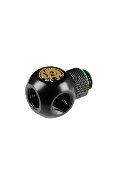 Bitspower Adapter Q-Splitter G1/4 Zoll AG auf 3x G1/4 Zoll IG - drehbar, schwarz matt