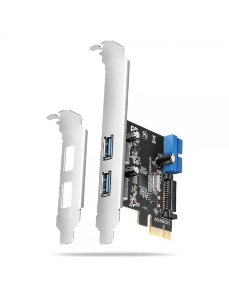 AXAGON PCEU-232RS expansion card, PCIe 4.0 x1, 4x USB 3.0, 2x internal - black