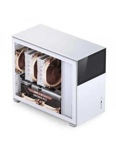 Jonsbo D31 Screen Micro-ATX Case, Tempered Glass - white