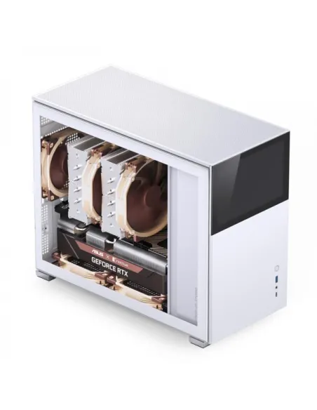 Jonsbo D31 Screen Micro-ATX Case, Tempered Glass - white