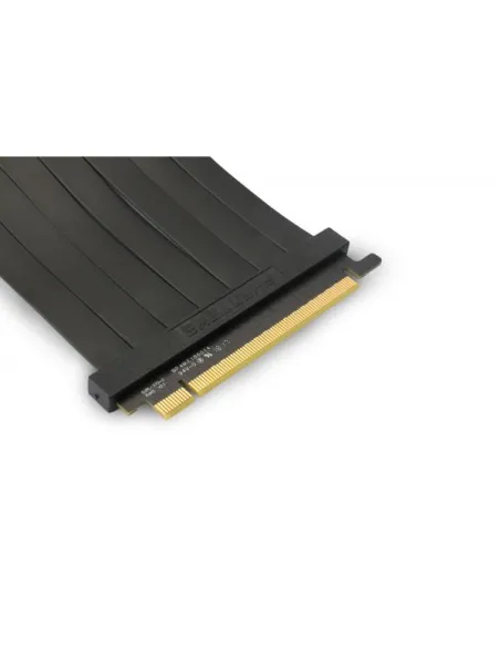 PHANTEKS PCIe&nbsp;x16&nbsp;Riser Flachband-Kabel, 90 Grad, 22cm - schwarz