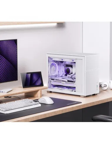 Jonsbo D31 MESH Micro-ATX Case, Tempered Glass - white
