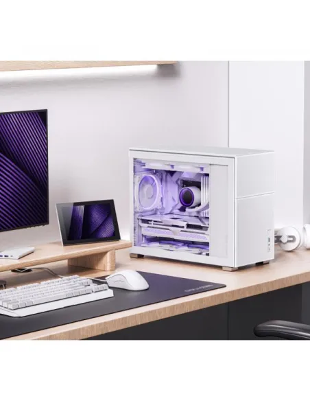 Jonsbo D31 MESH Micro-ATX Case, Tempered Glass - white