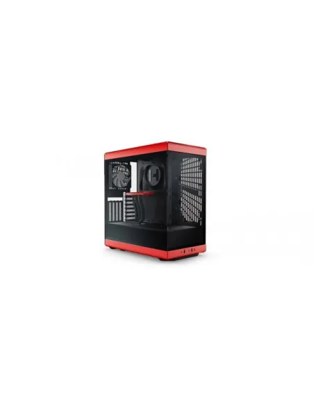 Hyte Y40 Midi Tower, Tempered Glass - schwarz /rot