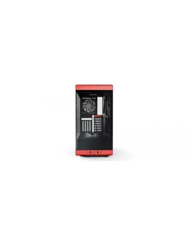 Hyte Y40 Midi Tower, Tempered Glass - schwarz /rot