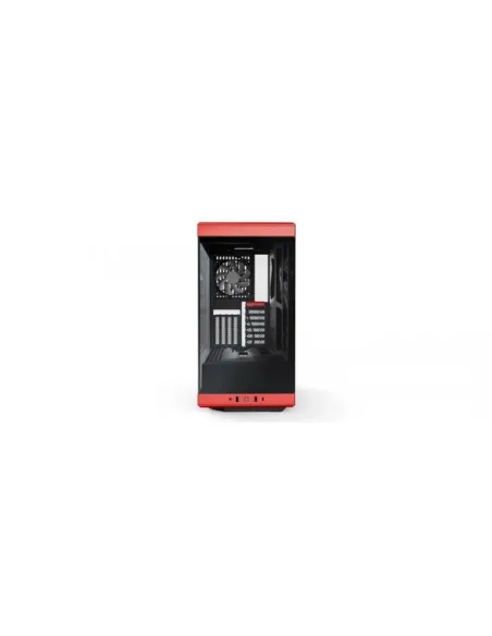 Hyte Y40 Midi Tower, Tempered Glass - schwarz /rot