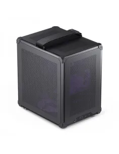 Jonsbo C6 PC-Gehäuse, Mini-Tower, Micro-ATX, mit Tragegriff - schwarz