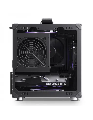 Jonsbo C6 PC-Gehäuse, Mini-Tower, Micro-ATX, mit Tragegriff - schwarz