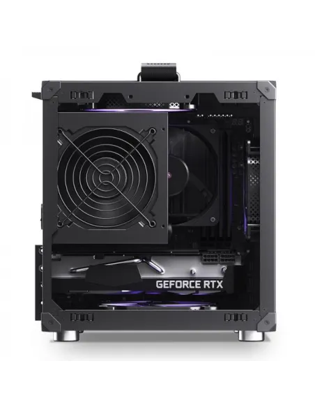 Jonsbo C6 PC-Gehäuse, Mini-Tower, Micro-ATX, mit Tragegriff - schwarz