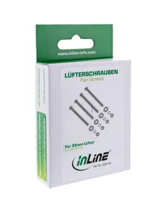 InLine Lüfterschrauben Set für 25mm Lüfter 2