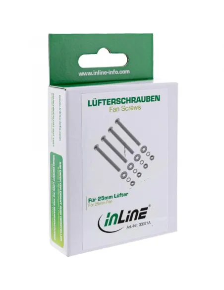 InLine Lüfterschrauben Set für 25mm Lüfter