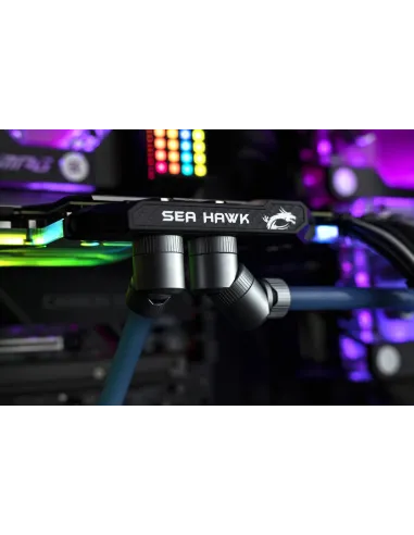 EK Water Blocks EK-Quantum Torque STC 10/16 Anschluss gerade G1/4 Zoll - Satin Titanium