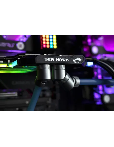 EK Water Blocks EK-Quantum Torque STC 10/16 Anschluss gerade G1/4 Zoll - Satin Titanium