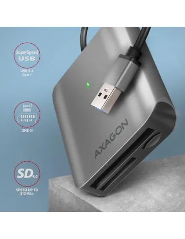 AXAGON CRE-S3 Externer Kartenleser USB-A 3.2 Gen 1, 3-Slot, SD/microSD/CF, UHS-II