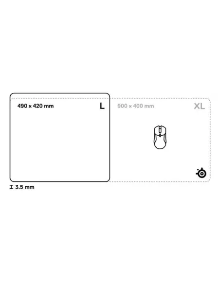 SteelSeries QcK Performance Balance L Mauspad - schwarz