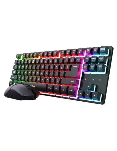 Tastiera e mouse Trust 25983 GXT 832 Thado Combo TKL Black
