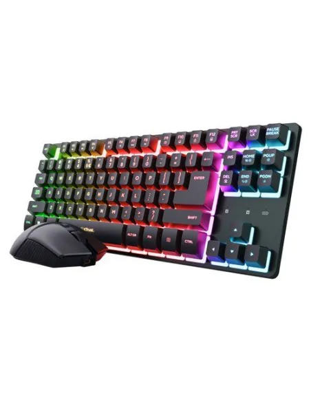 Tastiera e mouse Trust 25983 GXT 832 Thado Combo TKL Black