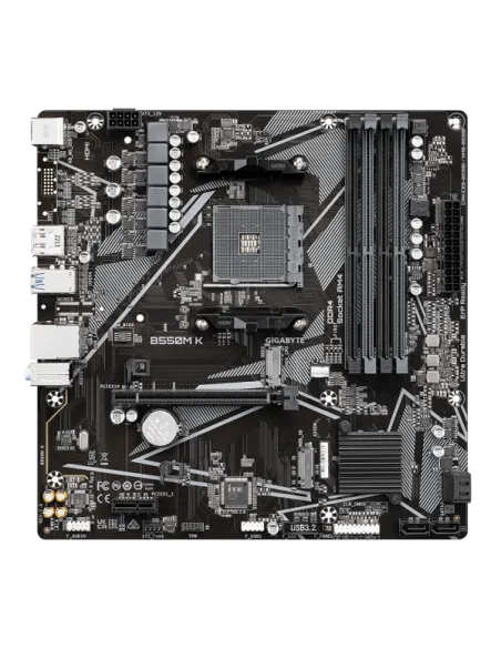 GIGABYTE B550M K Scheda madre - CPU AMD Ryzen 5000, fino a 4733 MHz