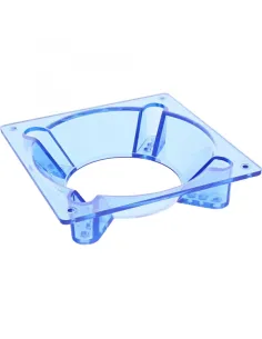 InLine Lüfter-Adapter 120mm auf 70/80/92mm - transparent/blau