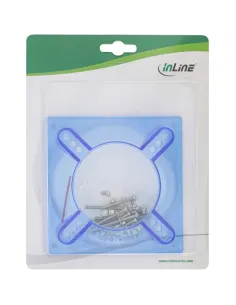 InLine Lüfter-Adapter 120mm auf 70/80/92mm - transparent/blau 2