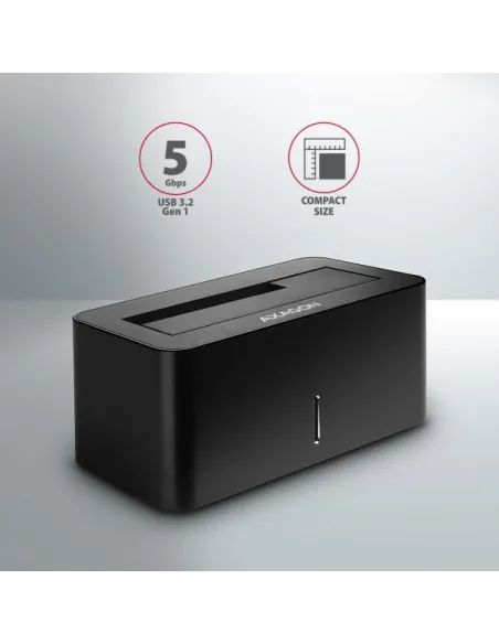 AXAGON ADSA-SN Dockingstation, USB 3.0, 1x 2,5"/3,5" SSD/HDD, SATA 6 - schwarz