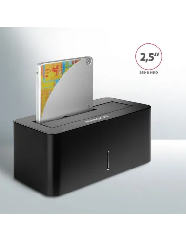 AXAGON ADSA-SN Dockingstation, USB 3.0, 1x 2,5"/3,5" SSD/HDD, SATA 6 - schwarz