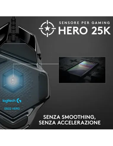 Logitech G502 Hero Gaming Maus - schwarz
