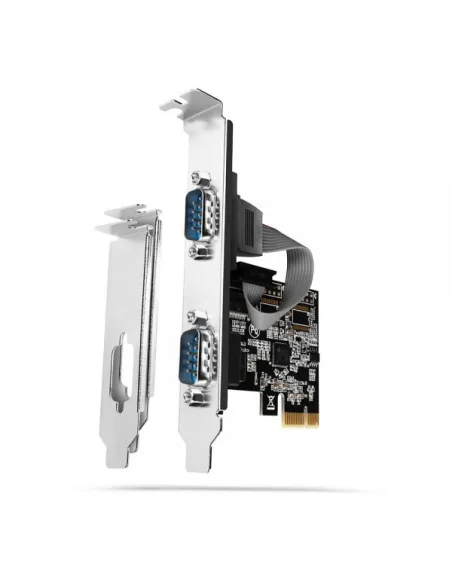AXAGON PCEA-S2N PCIe-Adapter mit 2x Seriell-Ports - ASIX AX99100 Chipsatz