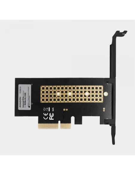 AXAGON PCEM2-N PCIe-3.0-x4-Adapter, 1x M.2-NVMe-SSD, bis 2280 - passive Kühlung