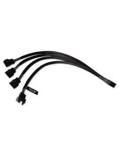 Alphacool Y-Splitter 4-Pin auf 4x 4-Pin PWM 30cm - schwarz