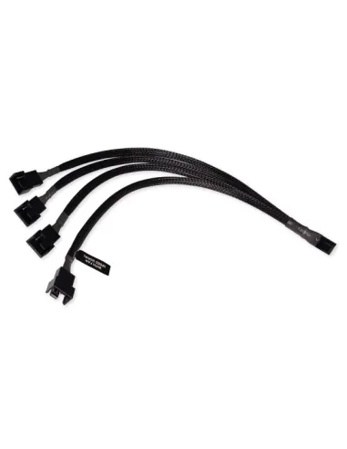 Alphacool Y-Splitter 4-Pin auf 4x 4-Pin PWM 30cm - schwarz