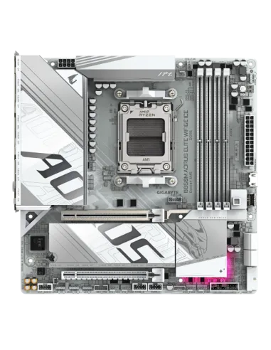 GIGABYTE B850M Aorus Elite WiFi6E ICE, AMD B850 Mainboard - Sockel AM5, DDR5