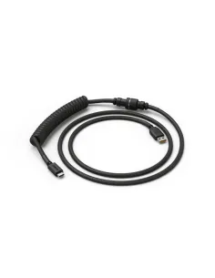 Glorious Coiled Cable Phantom Black, USB-C to USB-A, 1.37m - black