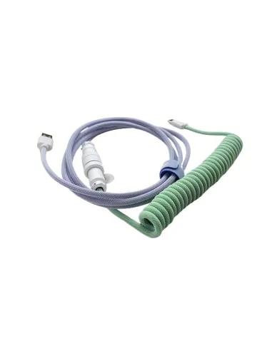 Ducky Premicord Iris Spiralkabel, USB Typ C auf Typ A - 1,8m